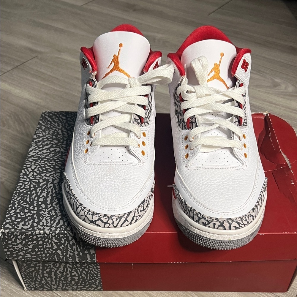 Air Jordan 3 Retro Cardinal Red (9) - Picture 3 of 15